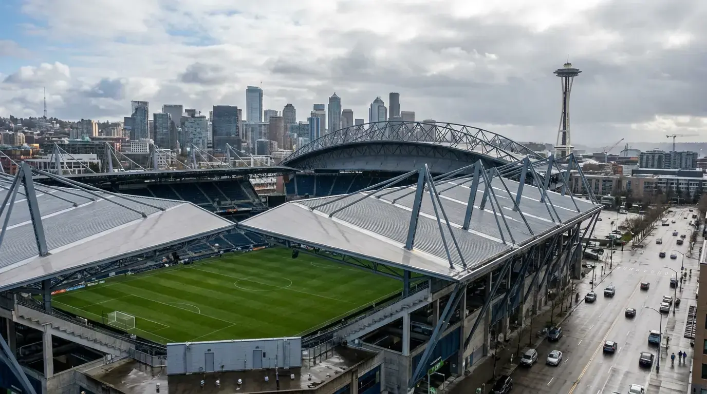 Lumen Field zu Seattle wou d'Belsch hir WM 2026 ufänkt